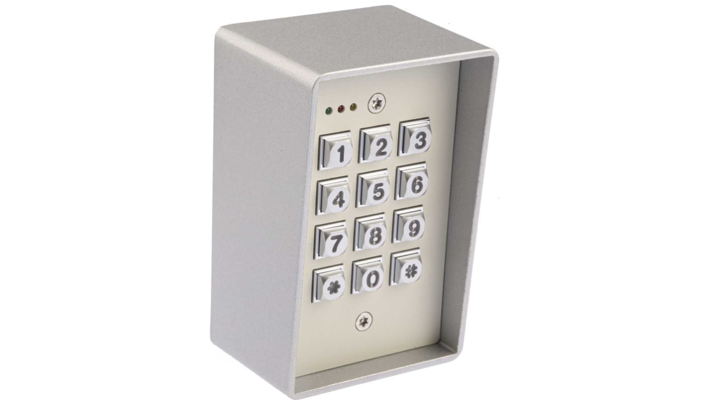 RS PRO Die Cast Aluminium Keypad Lock With  With Audible Tone & LED Indicator