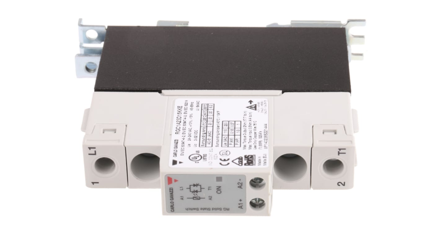 Carlo Gavazzi Solid State Relay, 20 A Load, Panel Mount, 240 V ac Load, 32 V dc Control