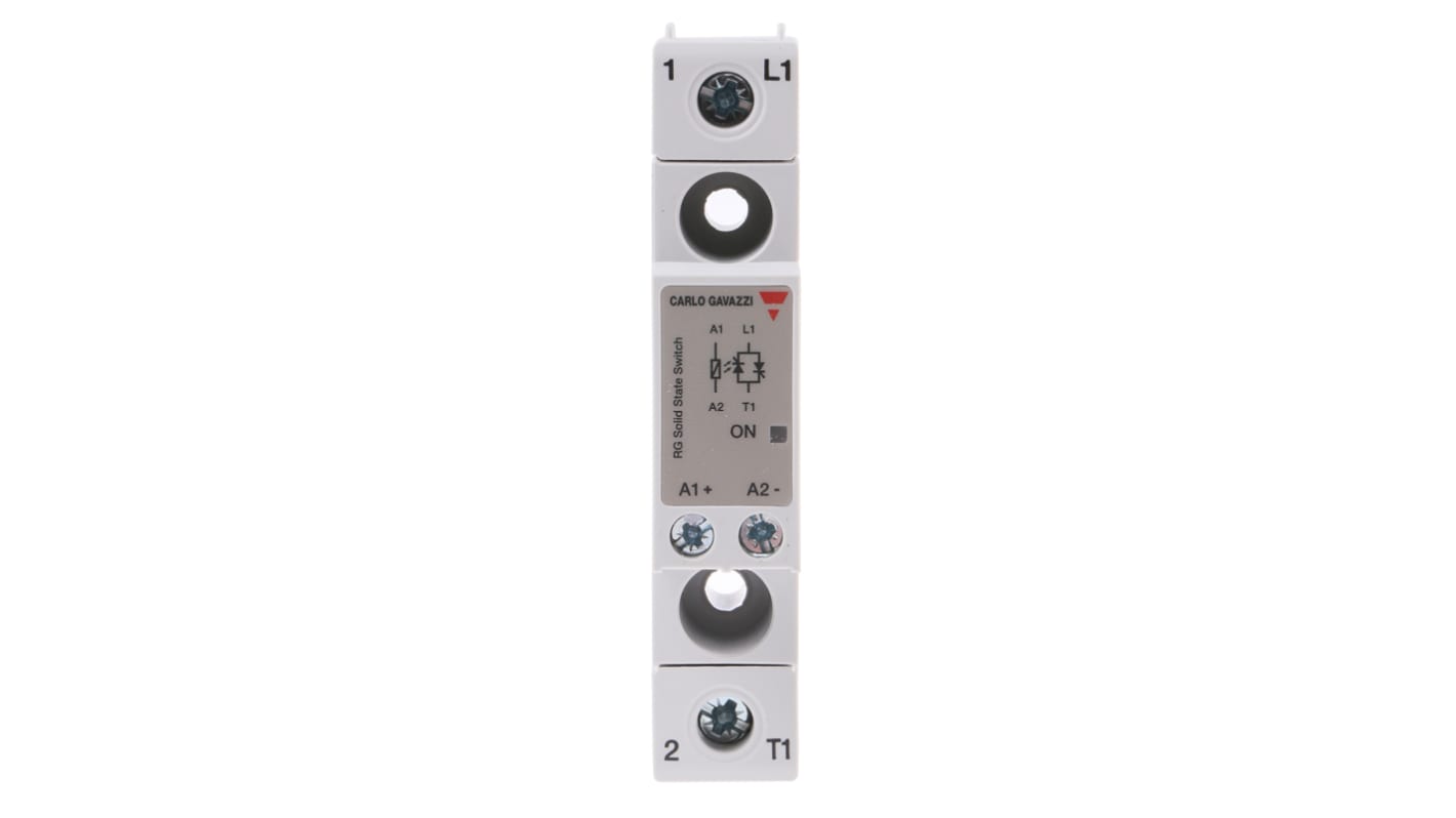 Relè a stato solido RGS1A23D25KKE, Montaggio a pannello, 25 A, 240 V c.a., Zero Cross, SPST