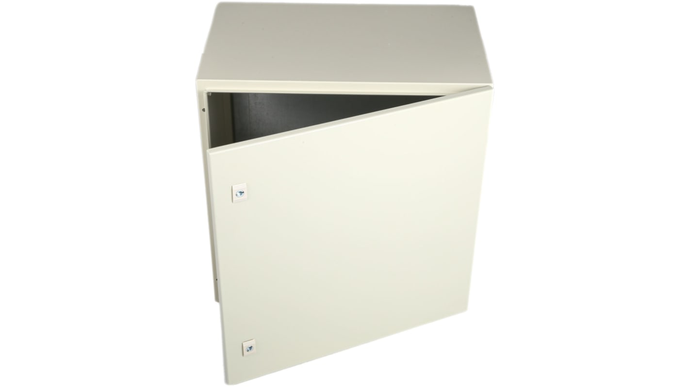 Caja de pared RS PRO de Acero RAL 7032, con placa de montaje, 600 x 600 x 400mm, IP66