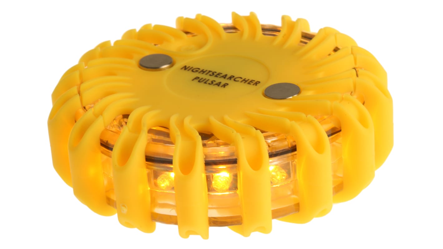 Balise clignotante à LED Jaune Nightsearcher série Pulsar, 3,7 V