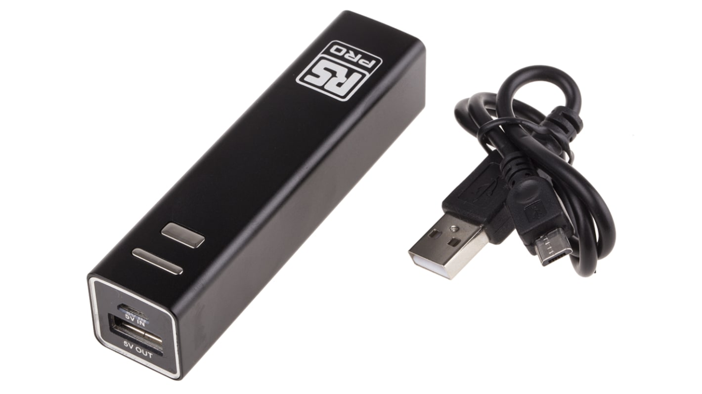 RS PRO PB-B28 2.2Ah 5V Power Bank Portable Charger