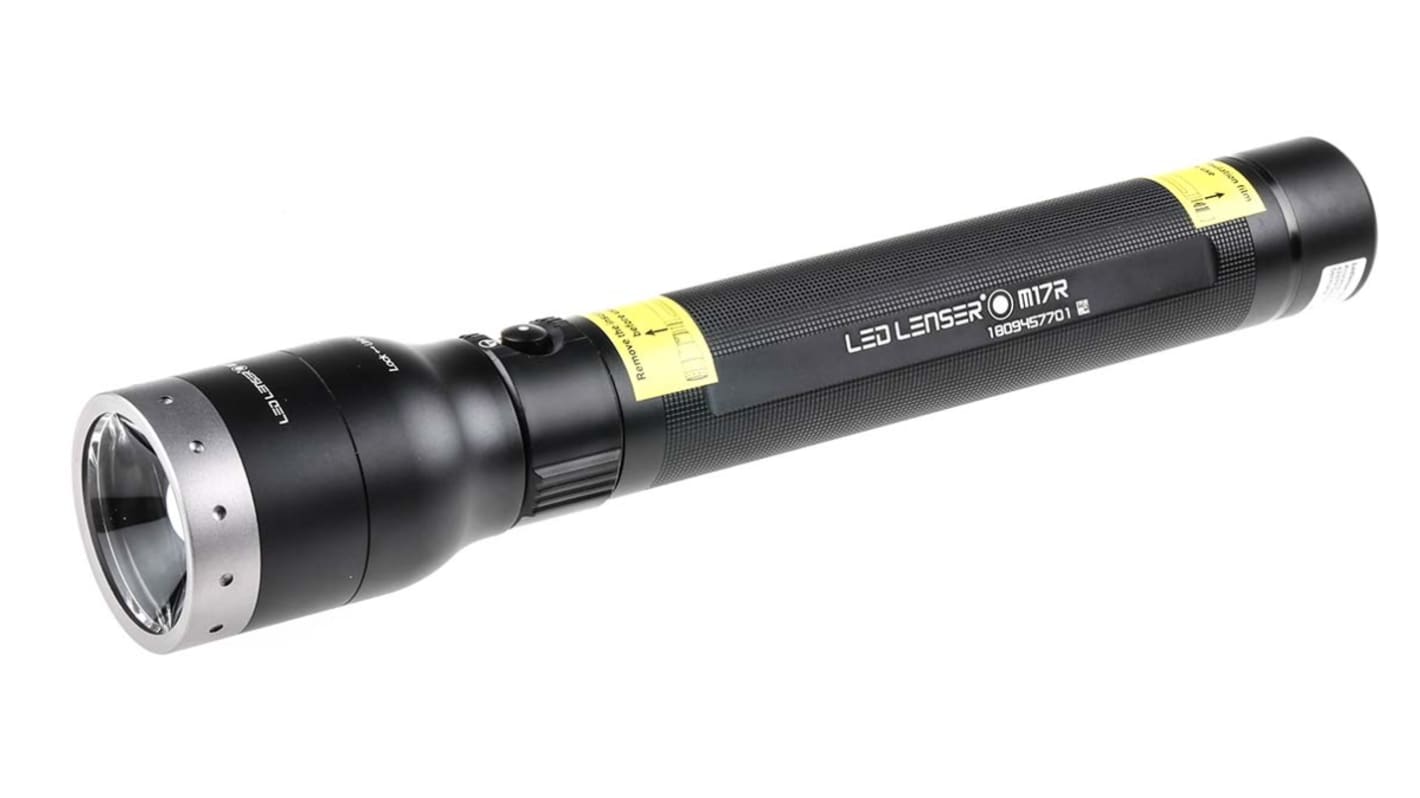 Led Lenser M17R Akku Taschenlampe LED Schwarz im Alu-Gehäuse , 850 lm / 450 m, 300 mm