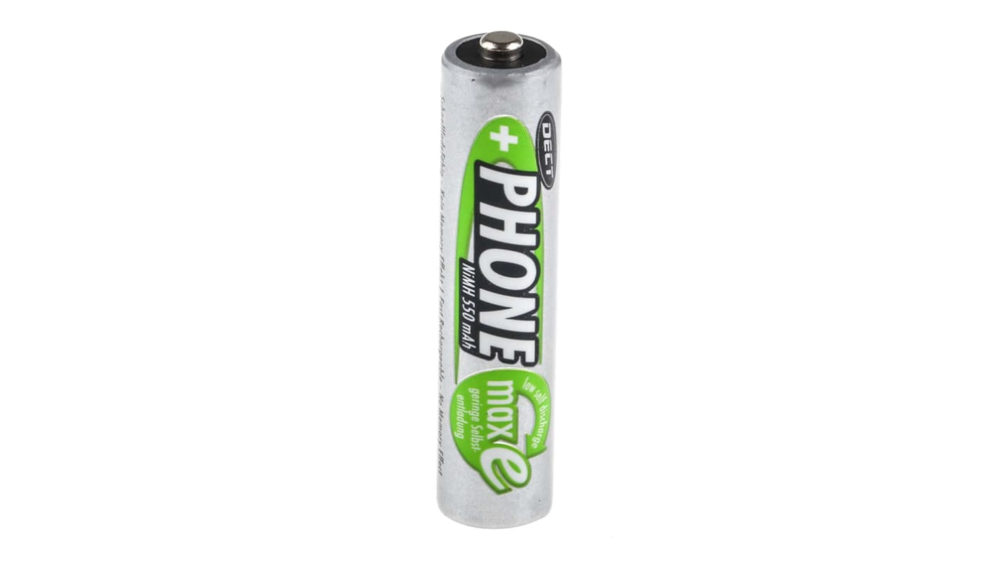 Ansmann MaxE NiMH Rechargeable AAA Battery, 550mAh, 1.2V