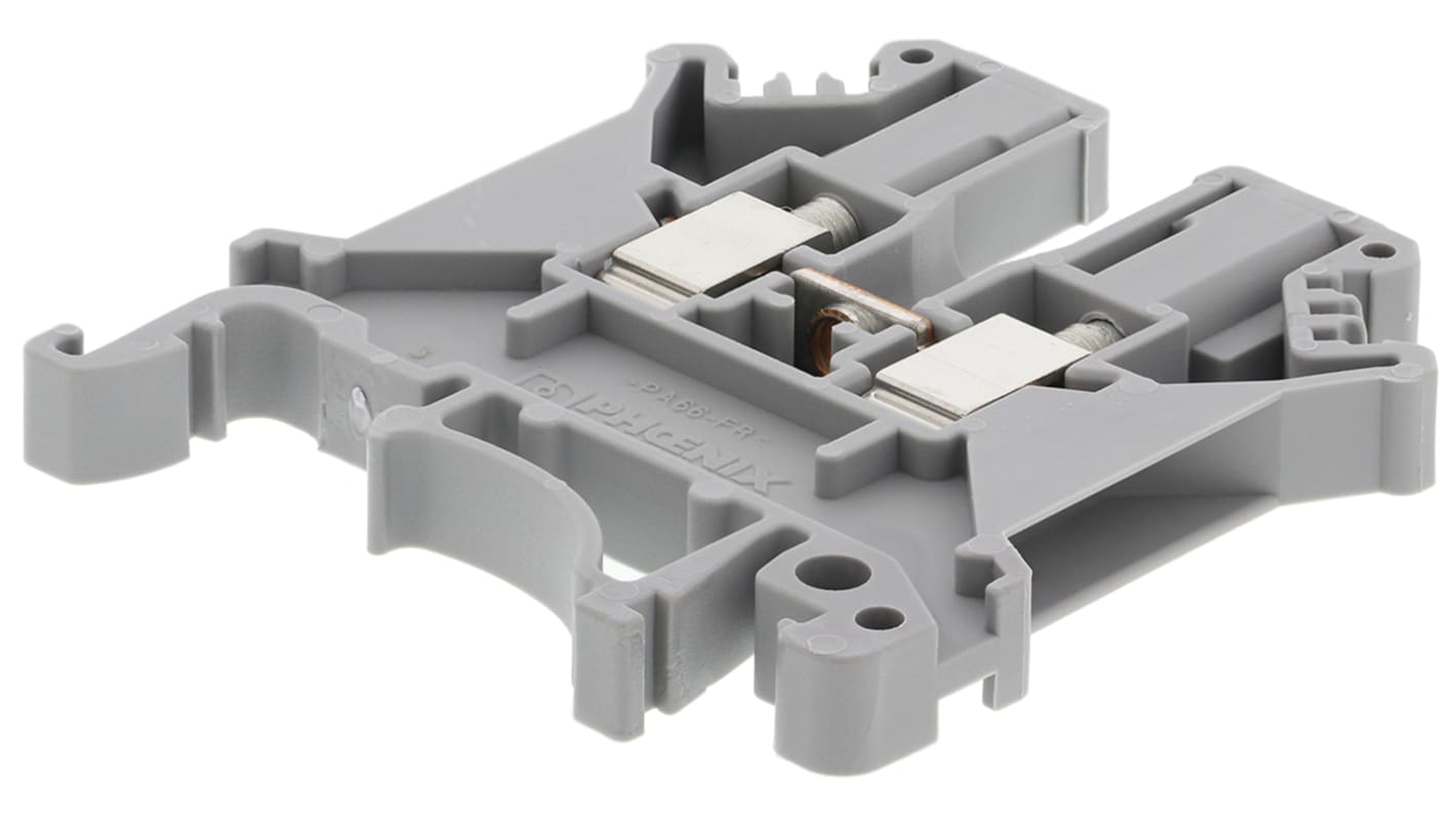 Phoenix Contact 3001501 UK3 N Series Grey, Single-Level, Screw Termination