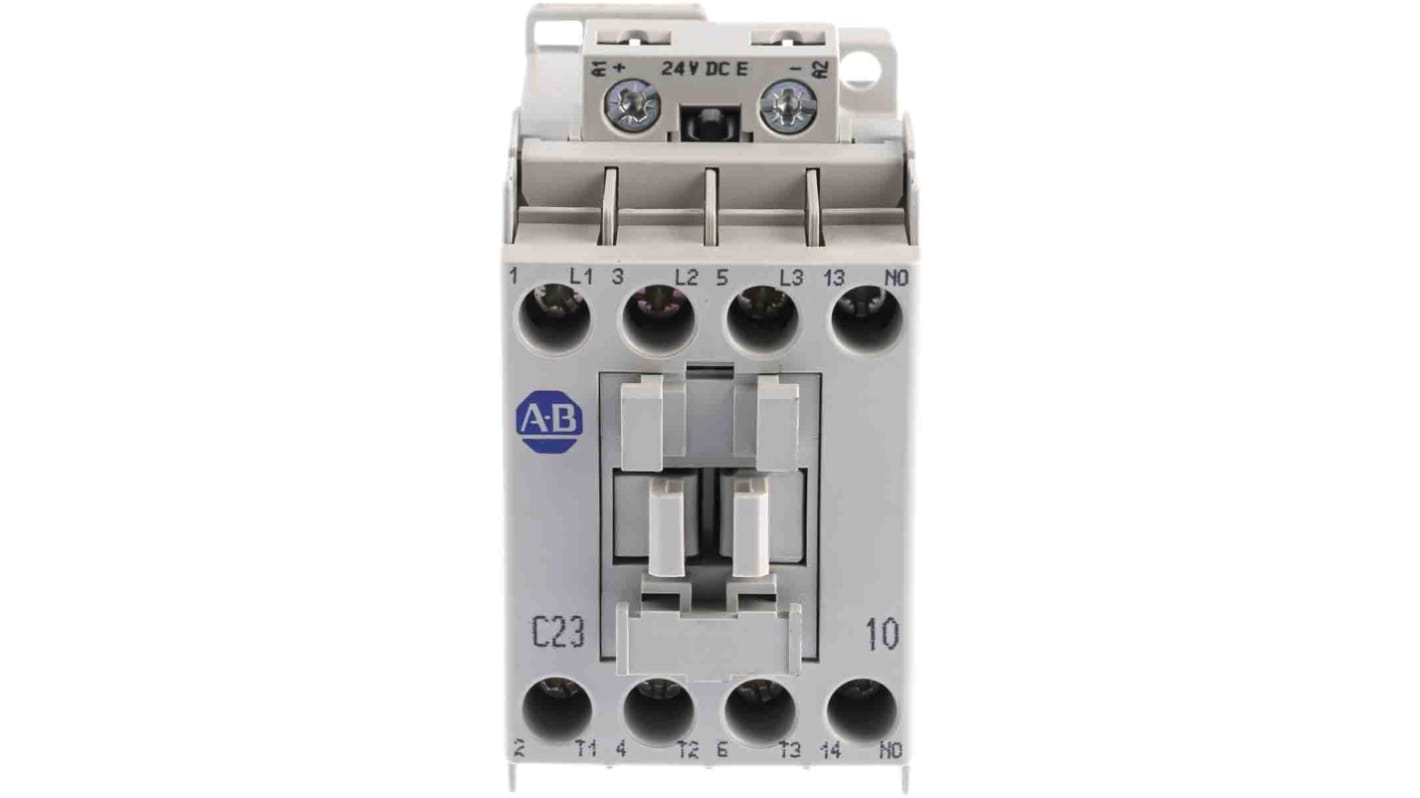 Contacteur Allen Bradley série 100C, 3 pôles , 3NO, 23 A, 24 V c.c., 11 kW