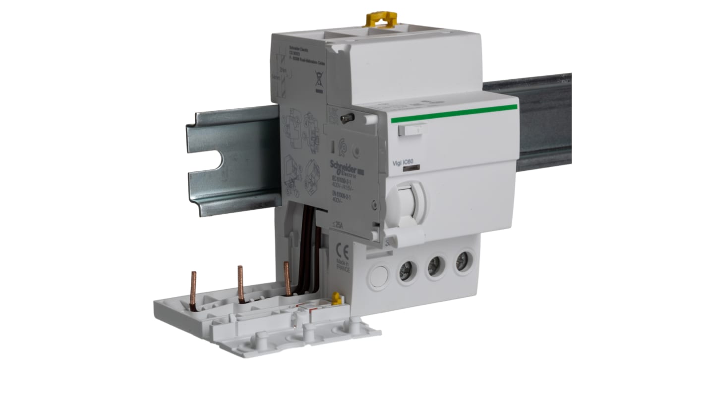Schneider Electric iC60 RCD, 25A, 3 Pole, 300mA, 230 → 415V ac