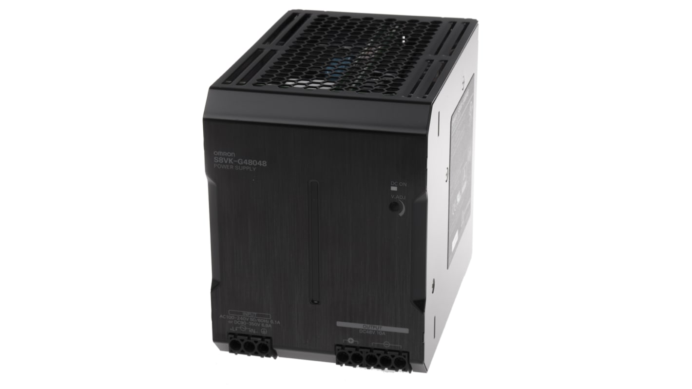 Omron S8VK-G DIN-Schienen Netzteil Getaktet 48V dc / 10A 480W 100 → 240 V ac / 90 → 350V dc