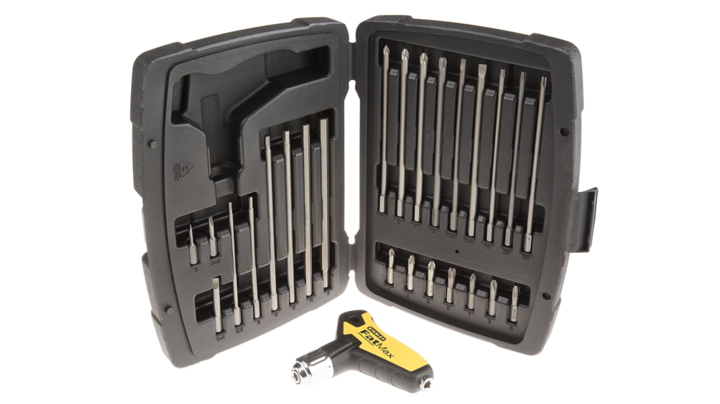 Stanley 1/4 in Hexagon Phillips, Pozidriv, Slotted, Torx Ratchet Screwdriver