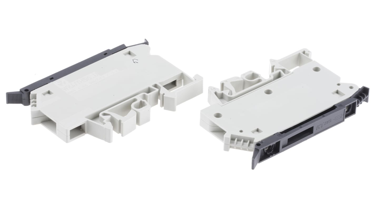 Wieland WK Series Grey Fused DIN Rail Terminal, Single-Level, Screw Termination, Fused