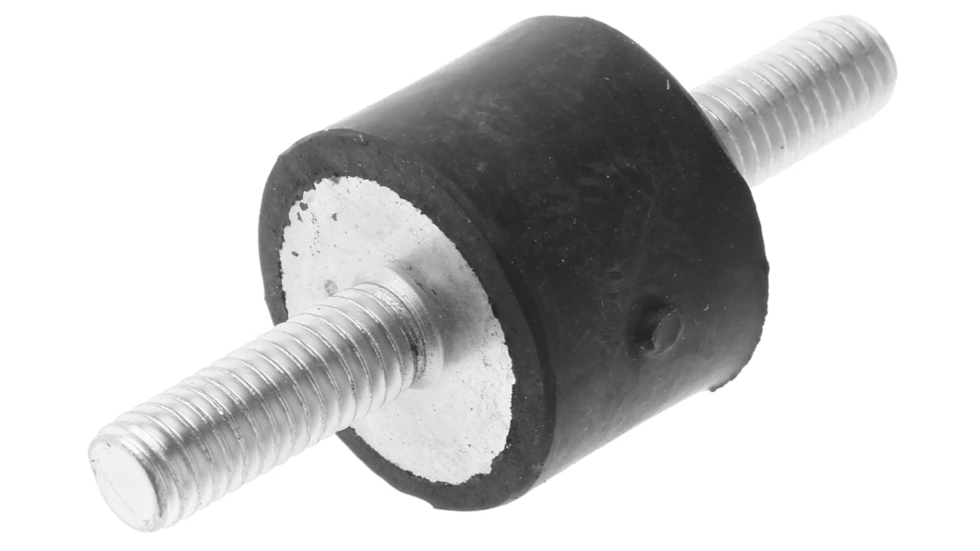 Supporto antivibrazione FIBET in Gomma naturale, M6, Ø 20mm, H. 15mm