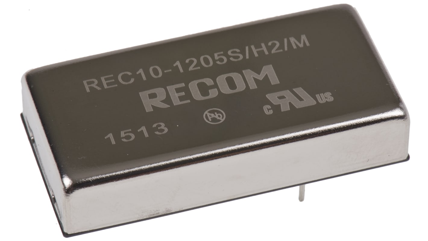 REC10-1205S/H2/M | Recom REC10 DC-DC Converter, 5V dc/ 2A Output, 9 → ...
