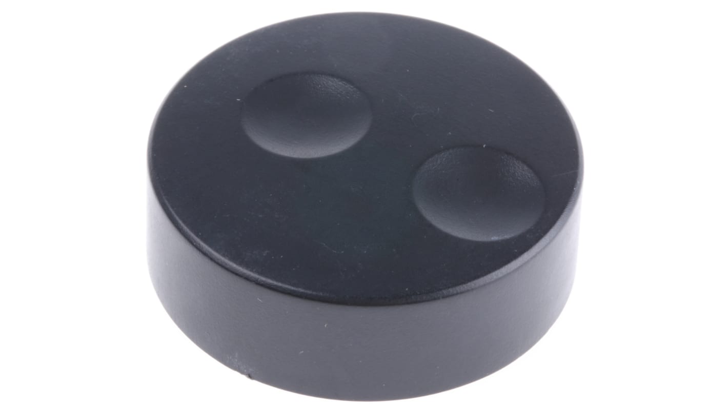 RS PRO PVC エンコーダ ノブ, 6mm, 丸型軸 直径:38.6mm, Push-On