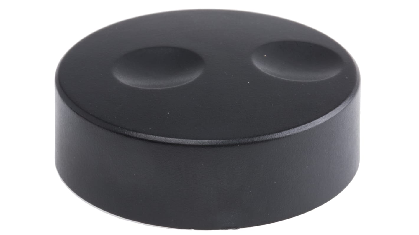 RS PRO PVC エンコーダ ノブ, 6mm, 丸型軸 直径:38.6mm, Push-On