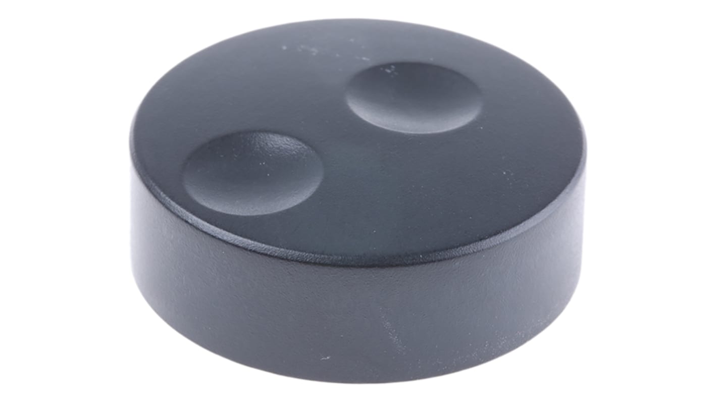 RS PRO PVC エンコーダ ノブ, 6mm, 丸型軸 直径:38.6mm, Push-On