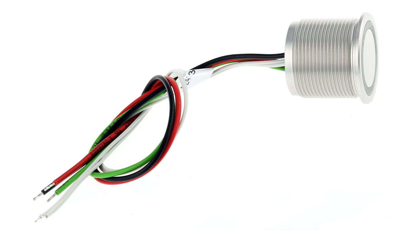 Interruptor piezo, 100 mA SPST, Terminales de Pre-wired IP67, -40 → +85°C
