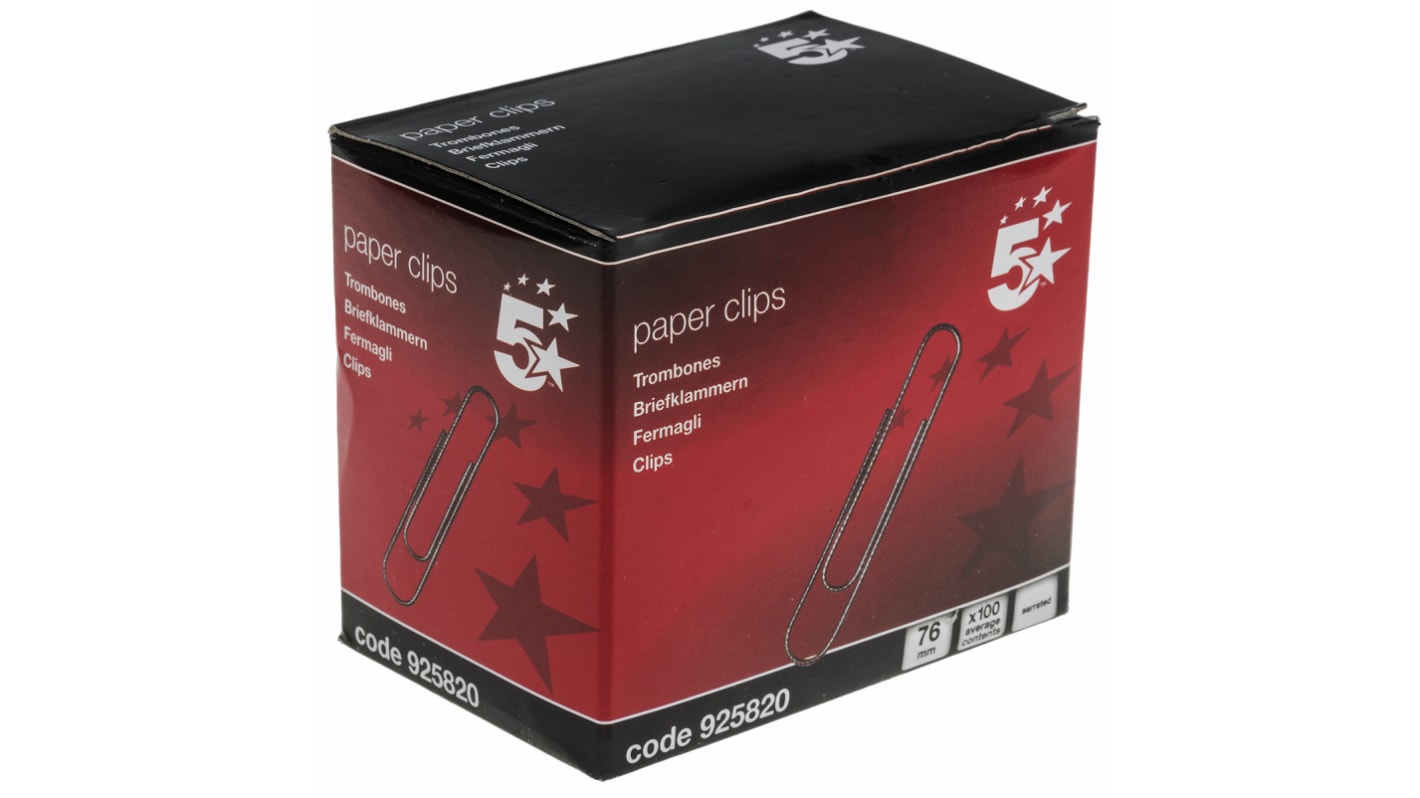 RS PRO Metal Paperclip x100