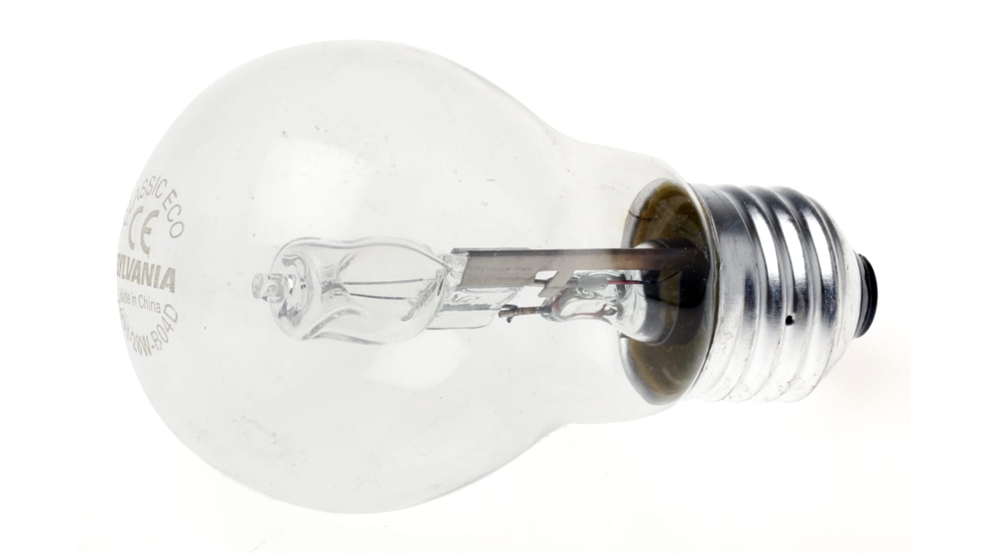 Sylvania 28 W Clear Halogen Bulb ES / E27, 230 V, 240 V, 55mm