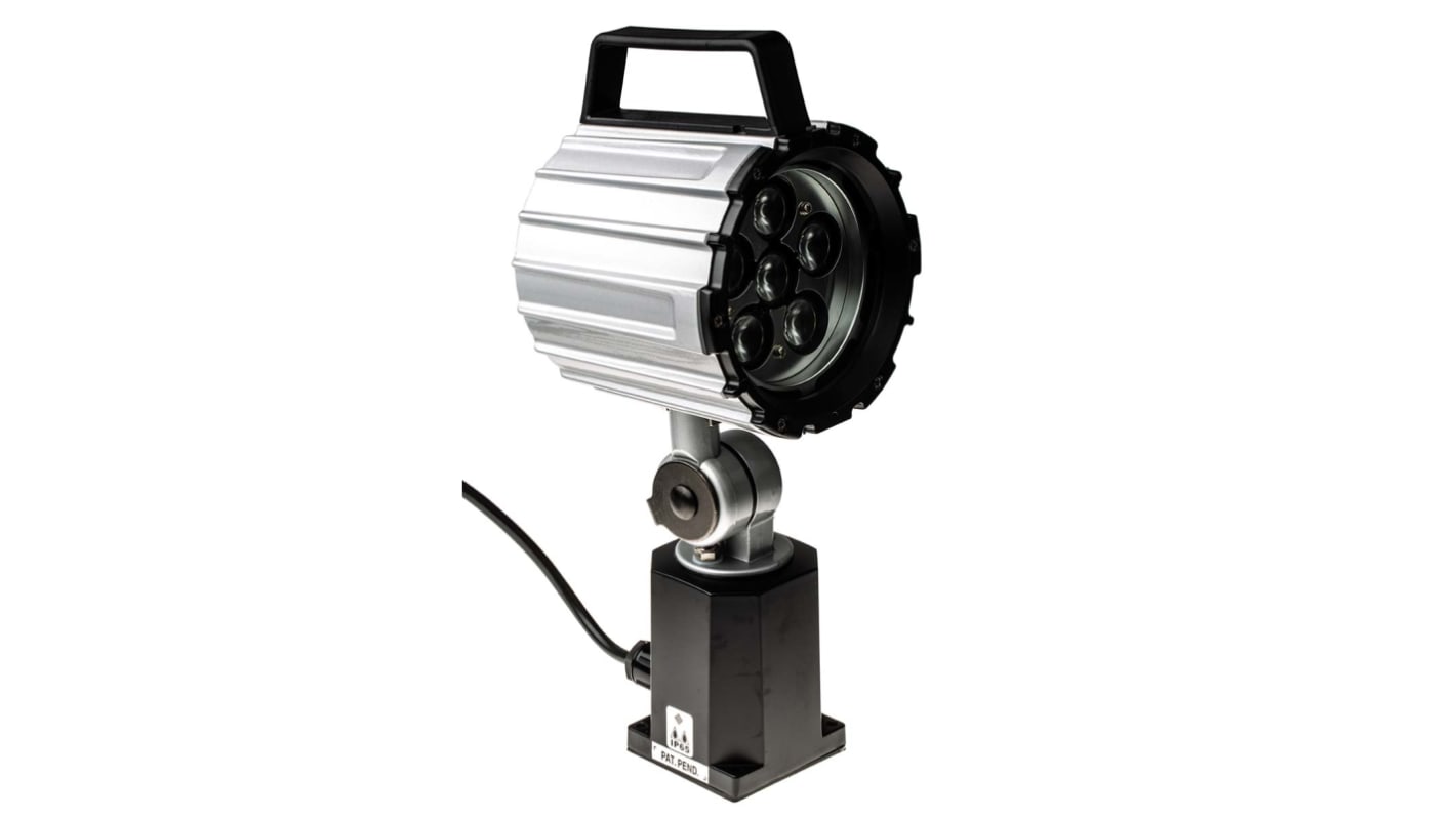 Foco para maquinaria LED RS PRO, Brazo Ajustable, 100 → 260 V ac, 12 W, cable de 1.8m, IP65