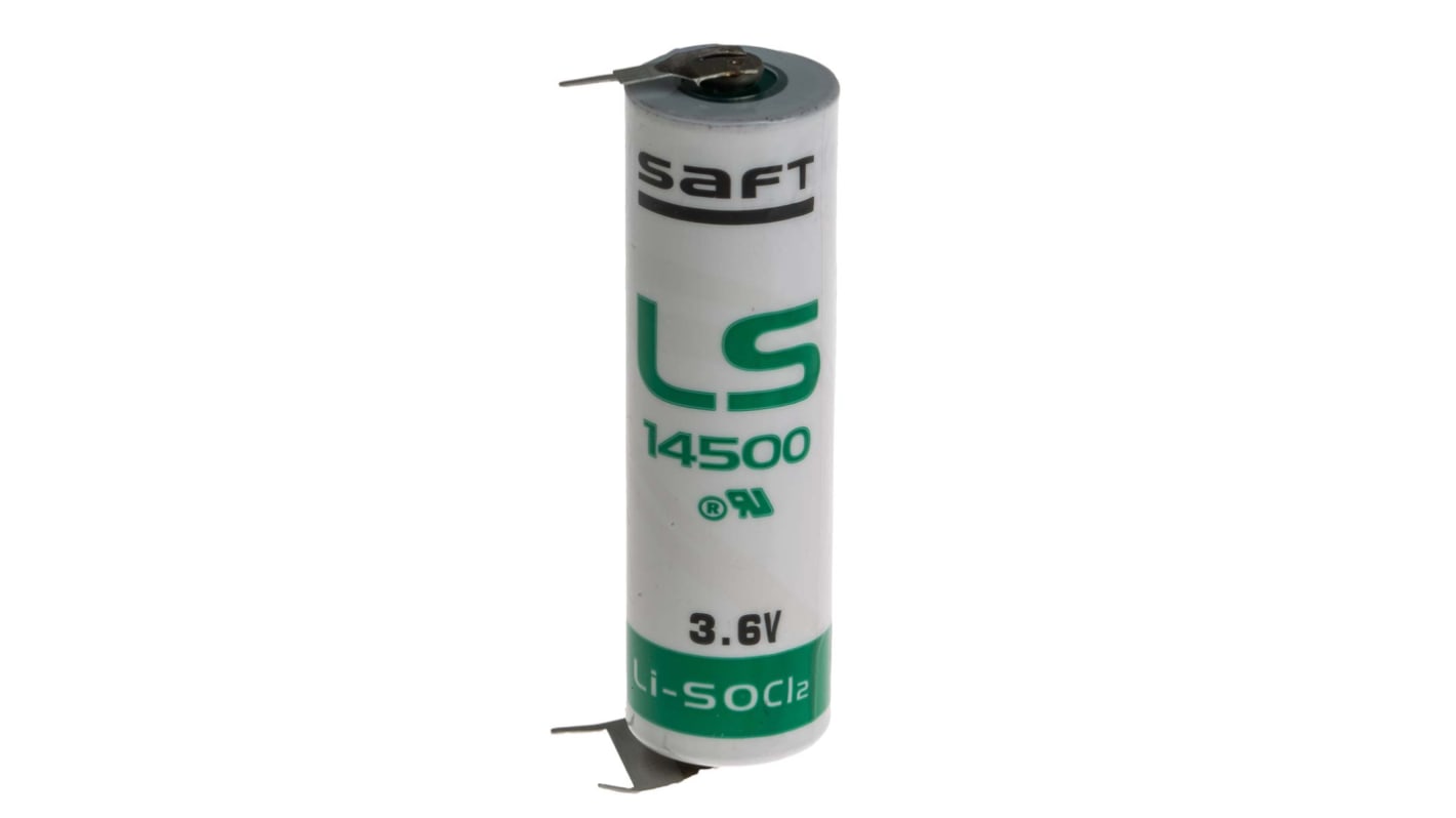 Saft Lithium Thionyl Chloride AA Battery 3.6V