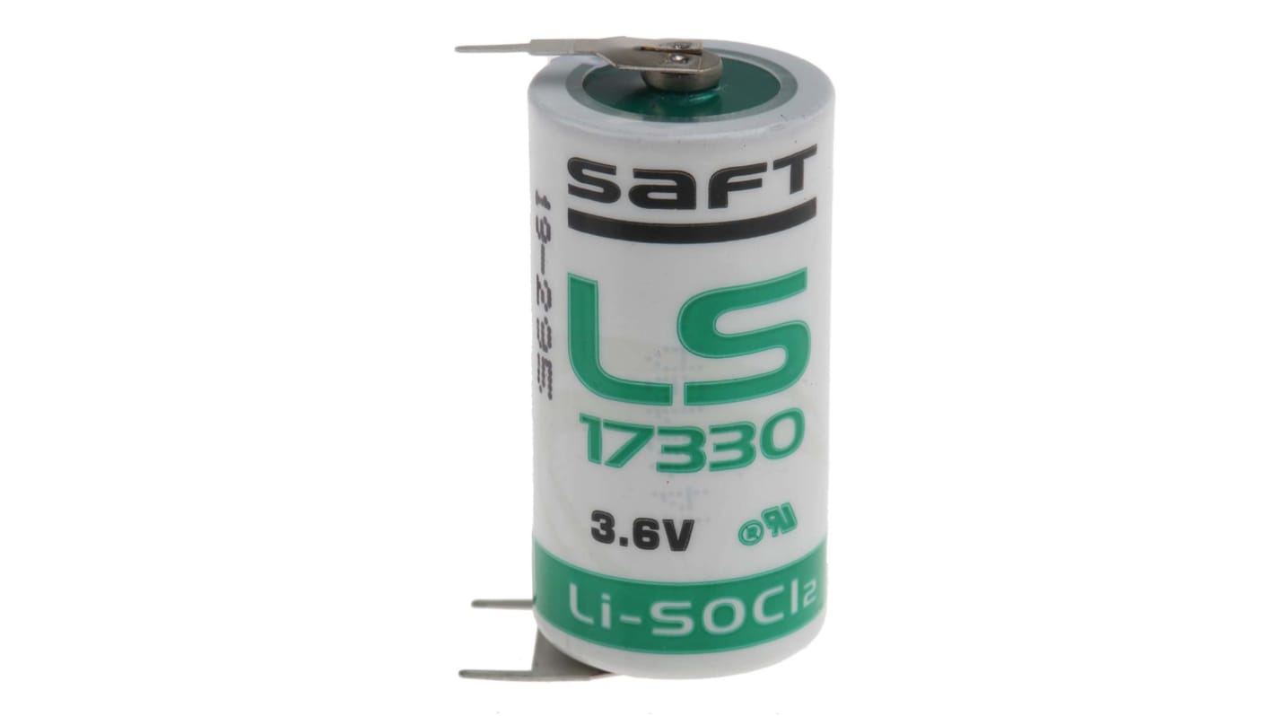 Saft Lithium Thionyl Chloride 3.6V, 2/3 A 2/3 A Battery