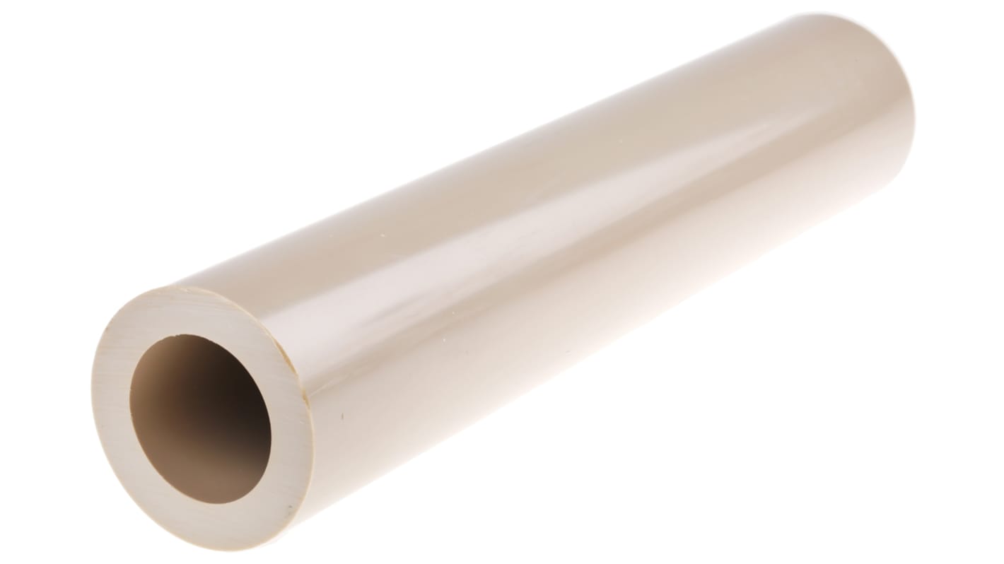 RS PRO Beige Round PEEK Tubing, 300mm x 56mm OD x 40mm ID