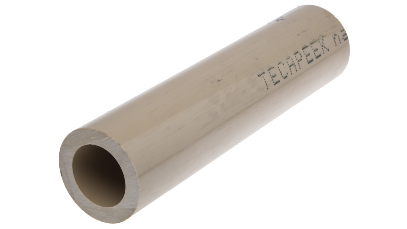 RS PRO Beige Round PEEK Tubing, 300mm x 70mm OD x 50mm ID