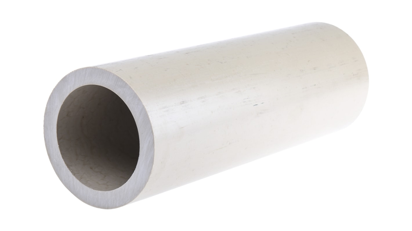 RS PRO Beige Round PEEK Tubing, 300mm x 100mm OD x 80mm ID