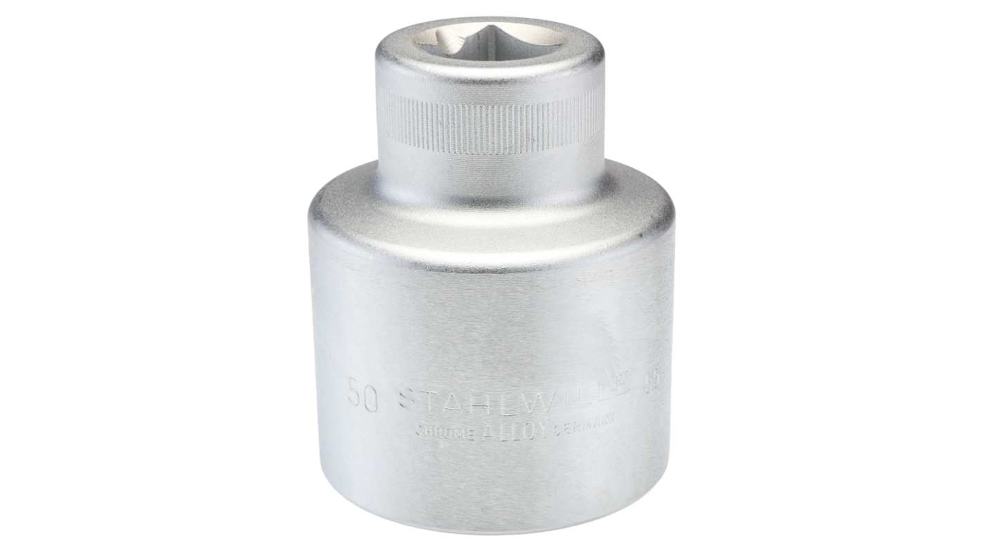 STAHLWILLE 3/4 in Drive 50mm Standard Socket, 6 point, 80 mm Overall Length