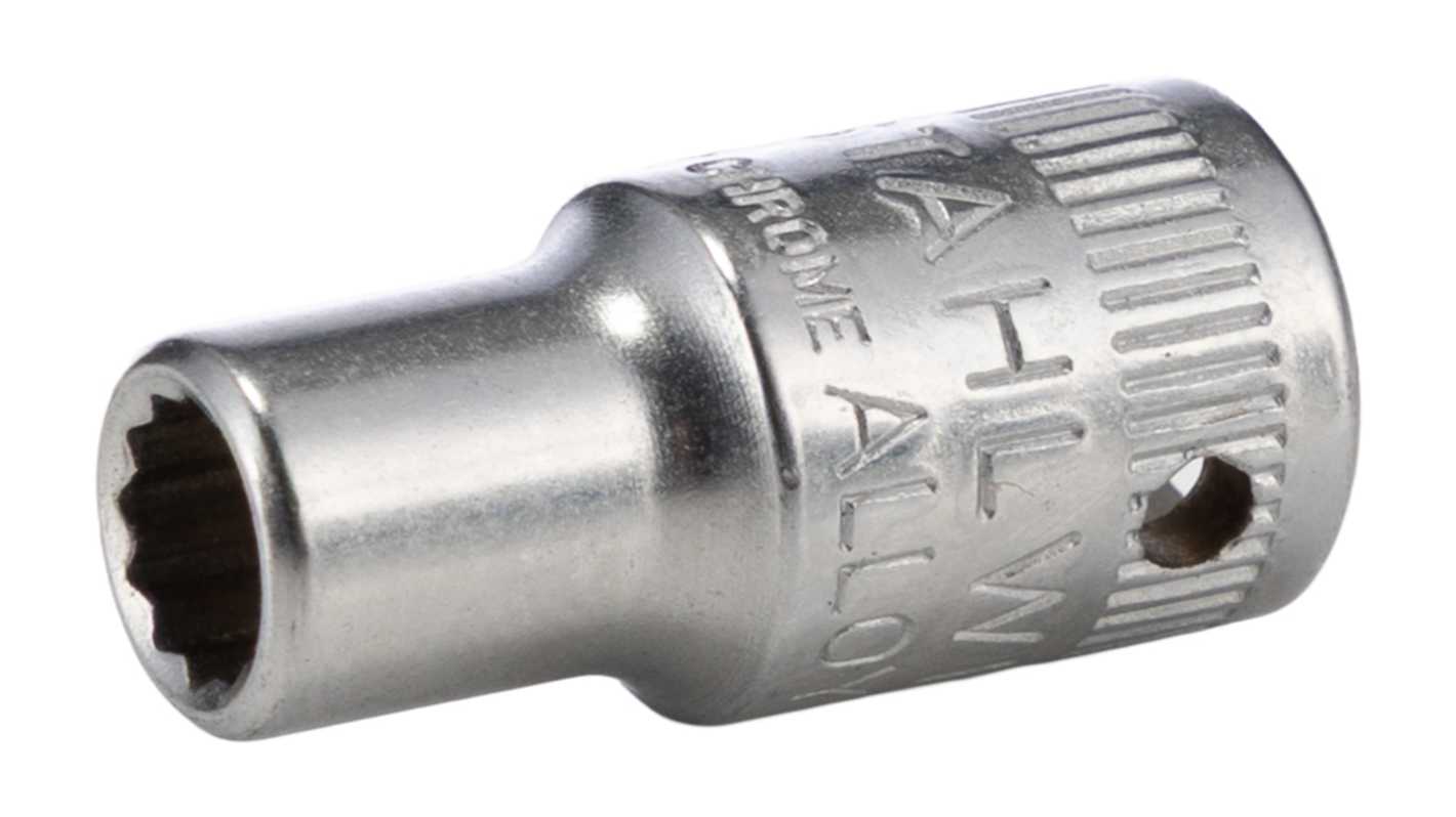 STAHLWILLE 1/4 in Drive 5mm Standard Socket, 12 point, 23 mm Overall Length