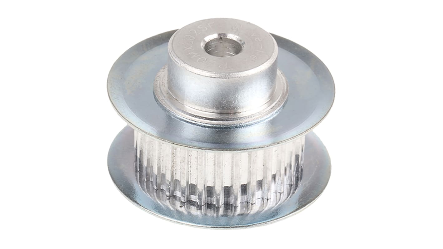RS PRO Stahl Zahnriemenscheibe für 6.4mm Riemen, 30 Zähne / Teilung 2mm, Bohrung 4mm