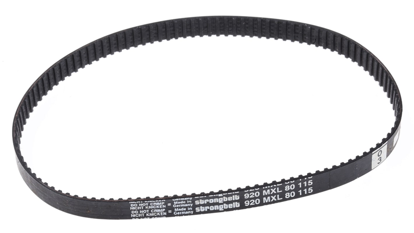 RS PRO Gummi Zahnriemen 115 Zähne, Teilung 2.032mm, Maße 6mm x 233.68mm