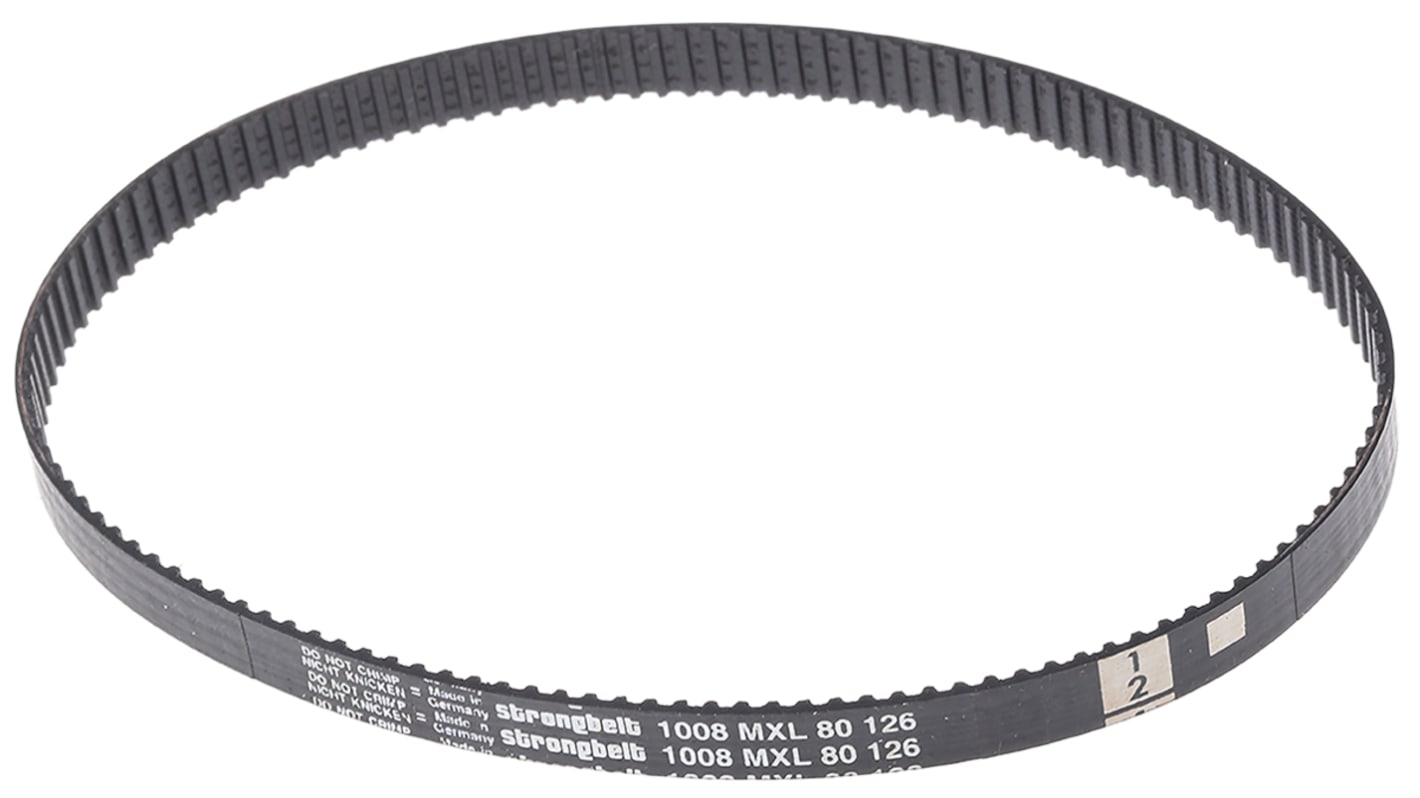 RS PRO Gummi Zahnriemen 126 Zähne, Teilung 2.032mm, Maße 6mm x 256.03mm