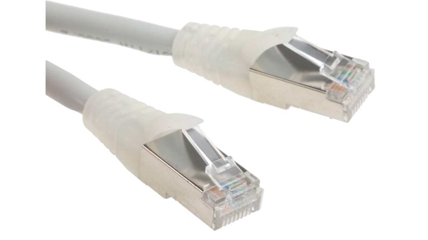 RS PRO Ethernetkabel Cat.6a, 1m, Grau Patchkabel, A RJ45 S/FTP Stecker, B RJ45, LSZH