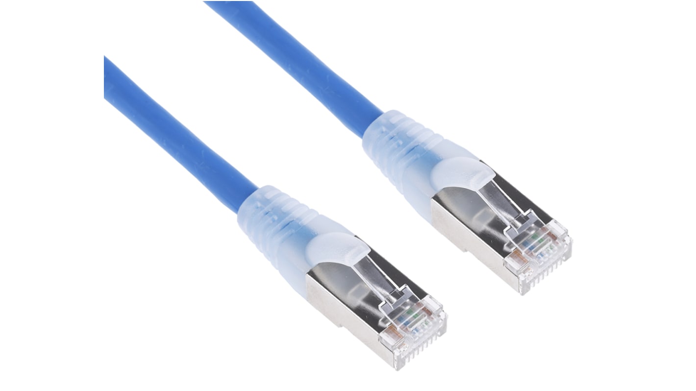 Kabel Ethernet Cat6a długość 2m Z zakończeniem RS PRO LSZH średnica 6mm