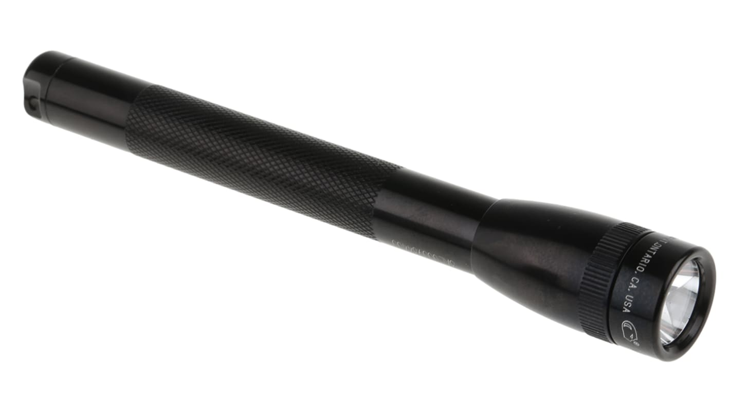 Maglite 手电筒, 84 lm, LED, 2 个 AAA电池, 黑色, Mini系列, Mini Maglite AAA
