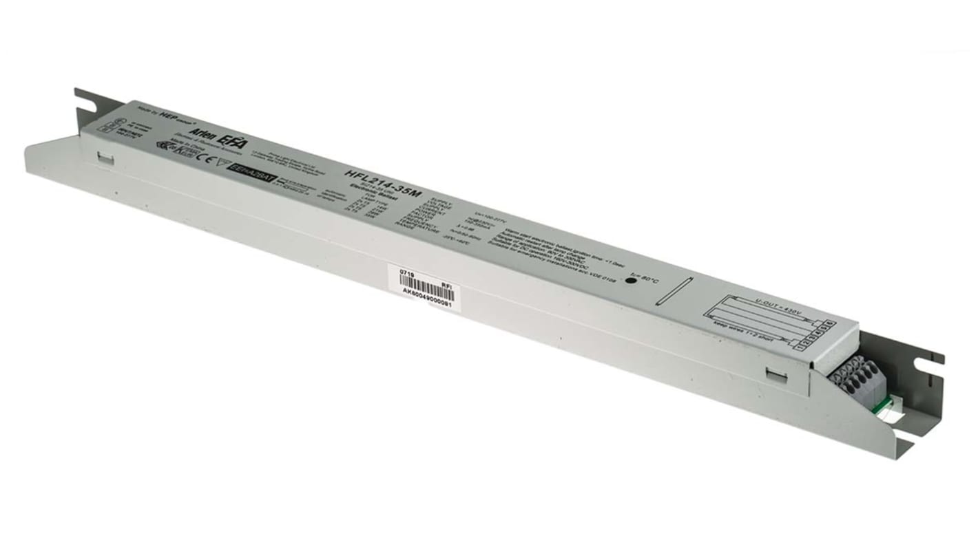 RS PRO 14 → 35 (T5) W Electronic Fluorescent Lighting Ballast, 220 → 240 V