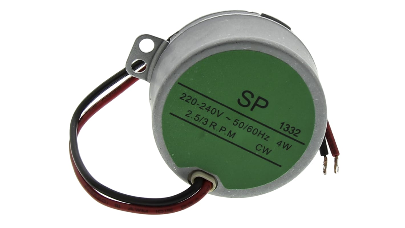 RS PRO Clockwise Synchronous Geared AC Geared Motor, 4 W, 1 Phase, 220 → 240 V