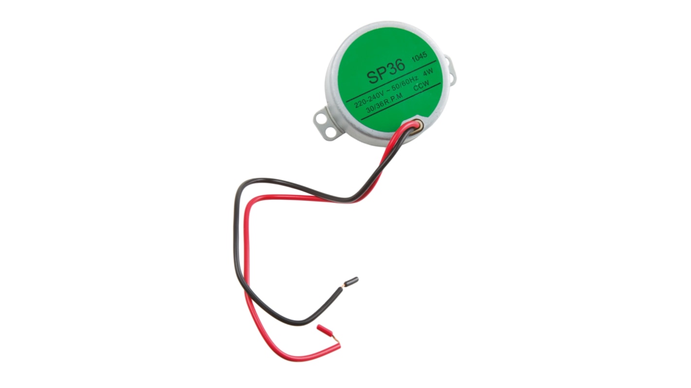 RS PRO Anti Clockwise Synchronous Geared AC Geared Motor, 4 W, 1 Phase, 220 → 240 V