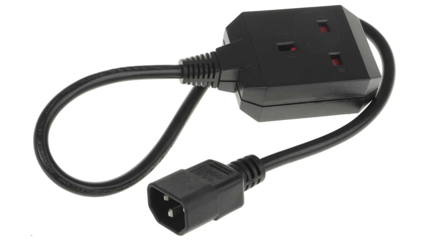 APC IEC C14 Type G UK Socket Power Cord, 610mmAP