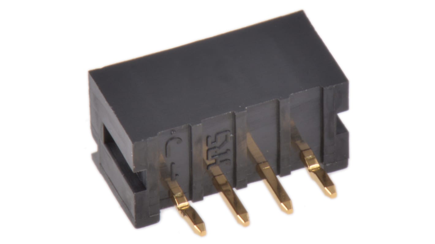 Hirose DF3 Series Straight Through Hole PCB Header, 4 Contact(s), 2.0mm Pitch, 1 Row(s), Shrouded