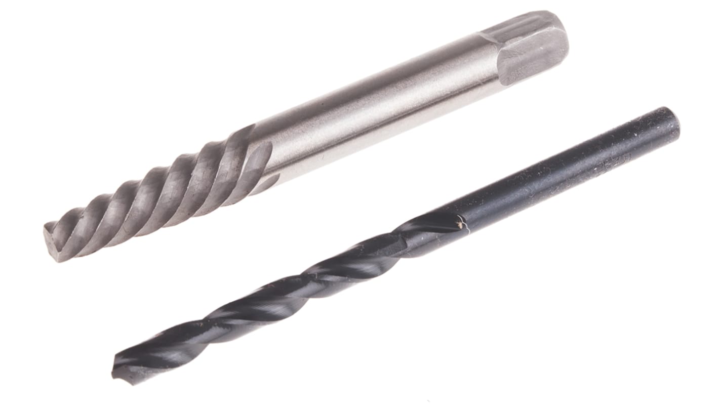 RS PRO 2 piece Steel Screw Extractor
