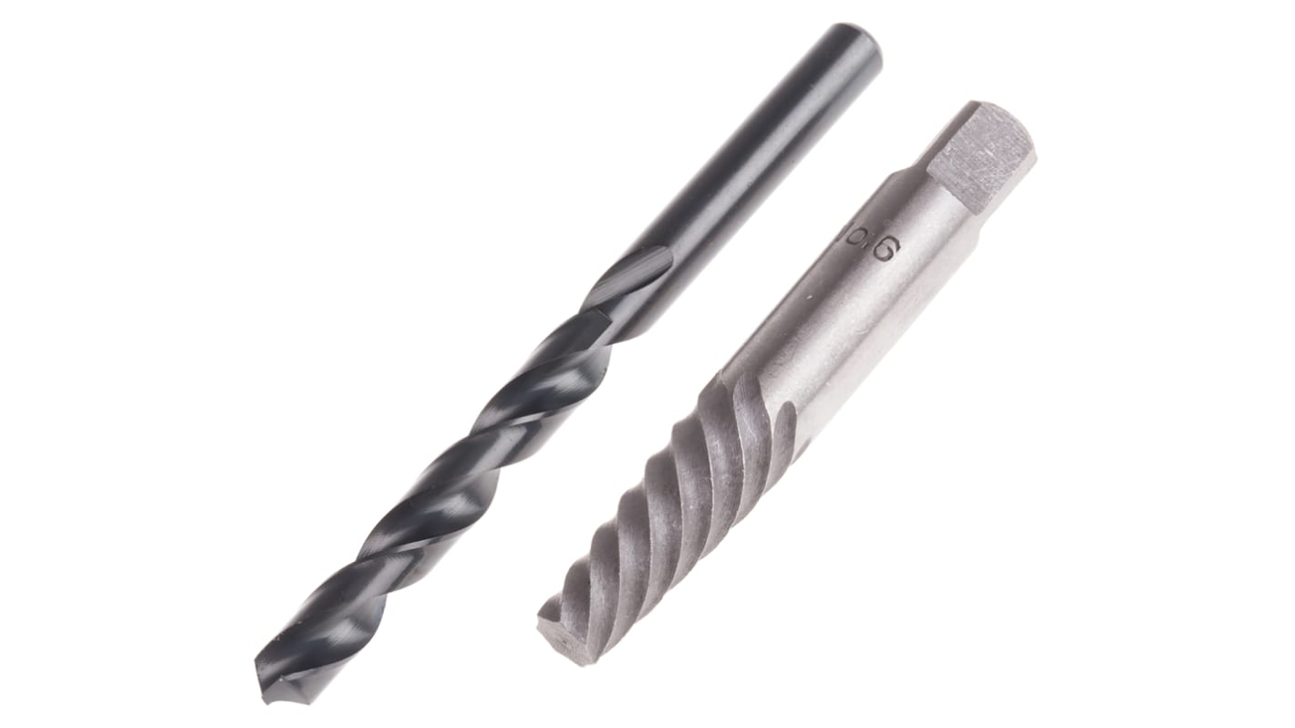 RS PRO 2 piece Steel Screw Extractor