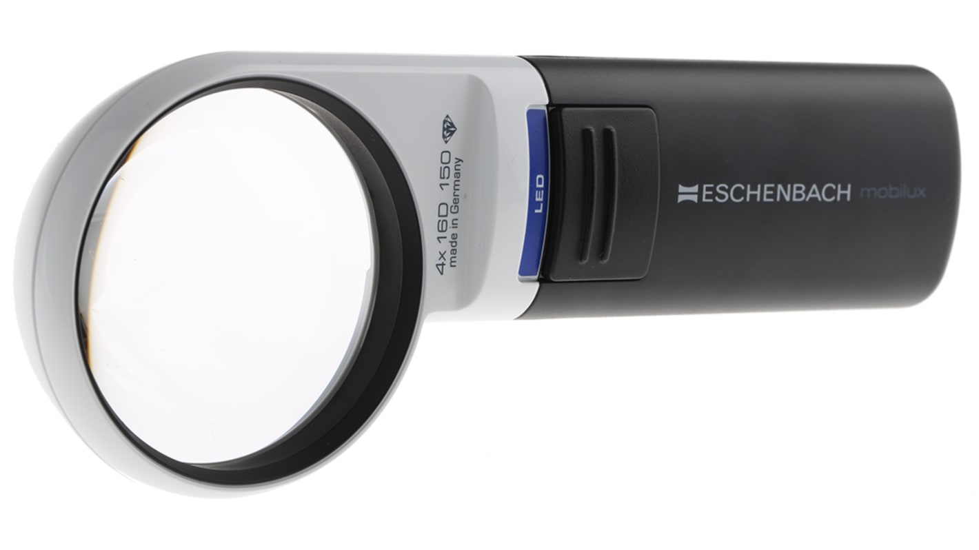 Eschenbach 3X带灯放大镜, Φ60mm镜片, 使用AA电池