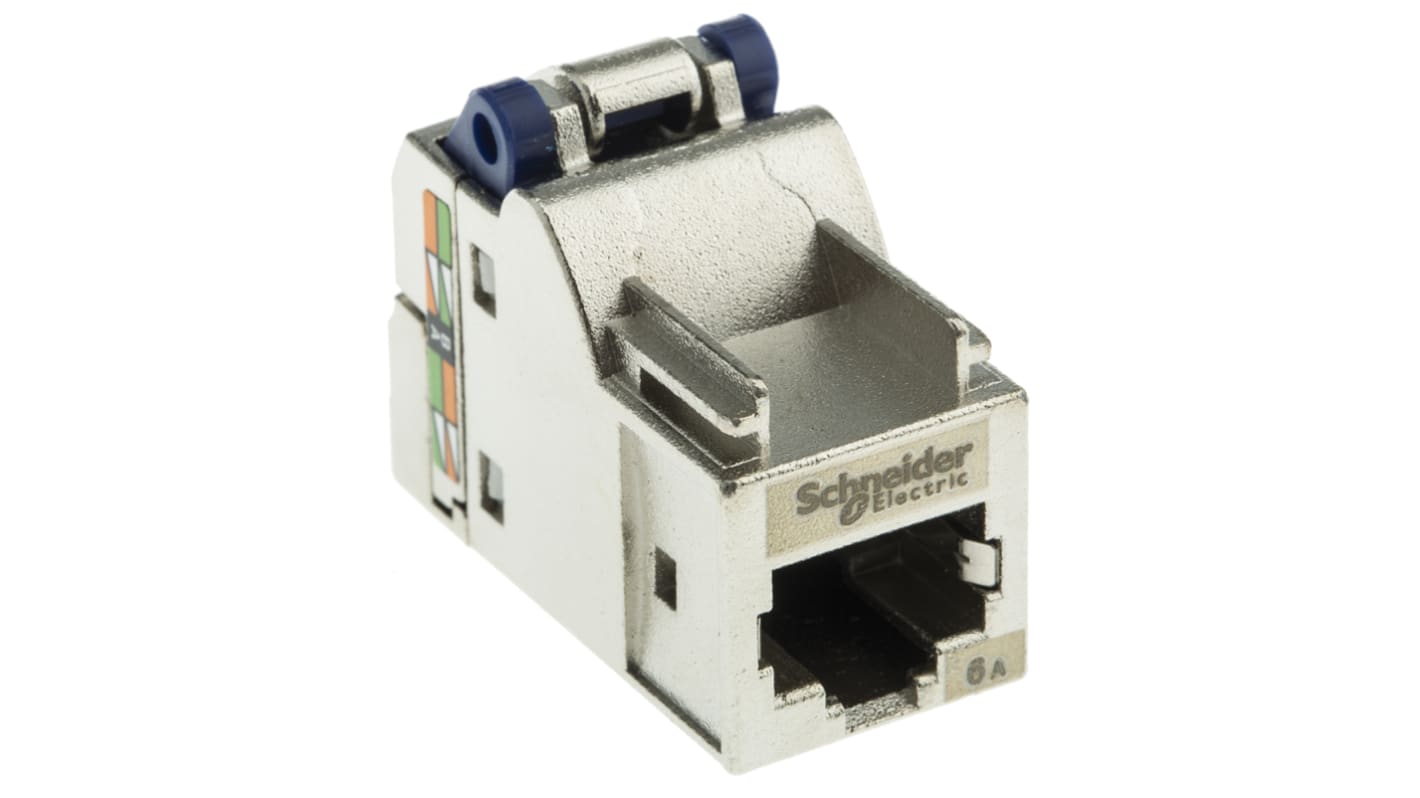 Connettore RJ45 Femmina Schneider Electric Cat6a, 8 vie, Montaggio su cavo