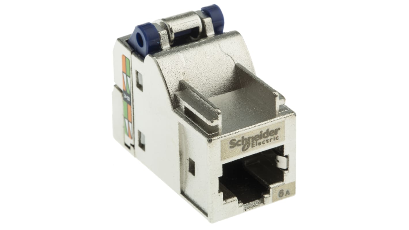 Schneider Electric Actassi Series Female RJ45 Connector, Cable Mount, Cat6a, F/FTP, F/UTP, S/FTP, SF/UTP, U/FTP Shield