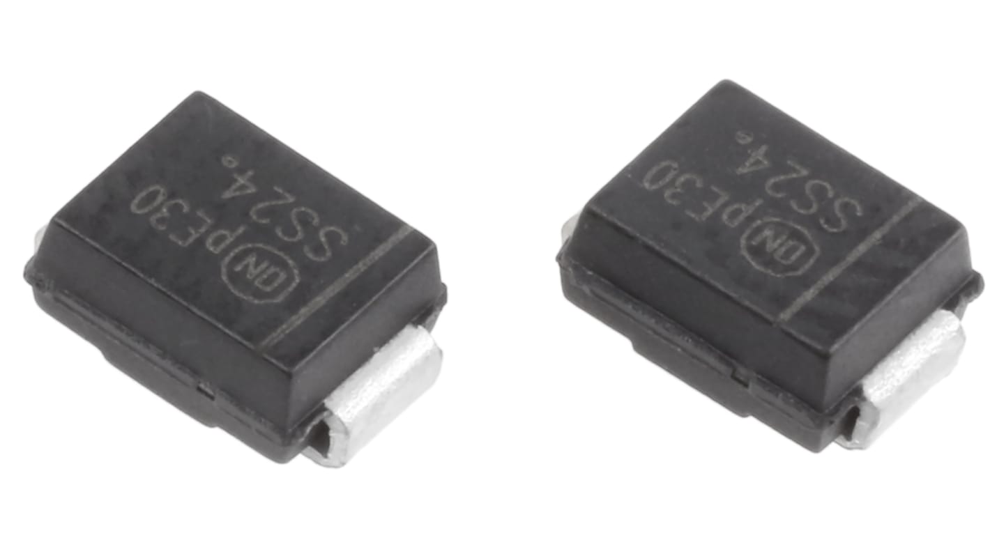 SS24T3G | onsemi 整流ダイオード, 2A, 40V 表面実装, 2-Pin DO SS24T3G | onsemi 整流ダイオード, 2A, 40V 表面実装, 2-Pin DO
