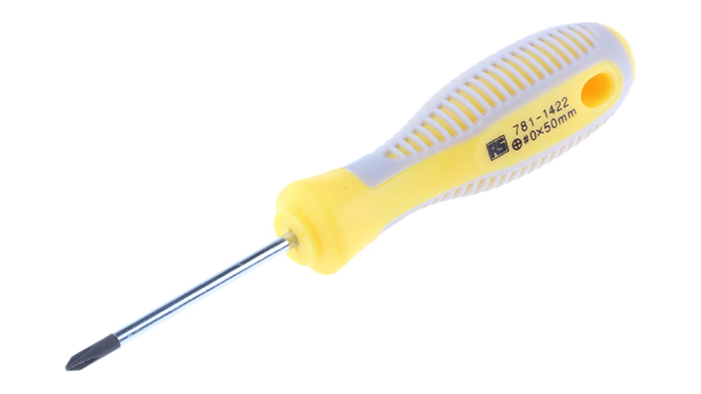 RS PRO Phillips, PH0 Tip, 50 mm Blade, 123 mm Overall