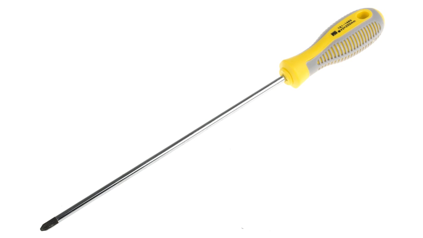 RS PRO Pozidriv, PZ2 Tip, 250 mm Blade, 352 mm Overall