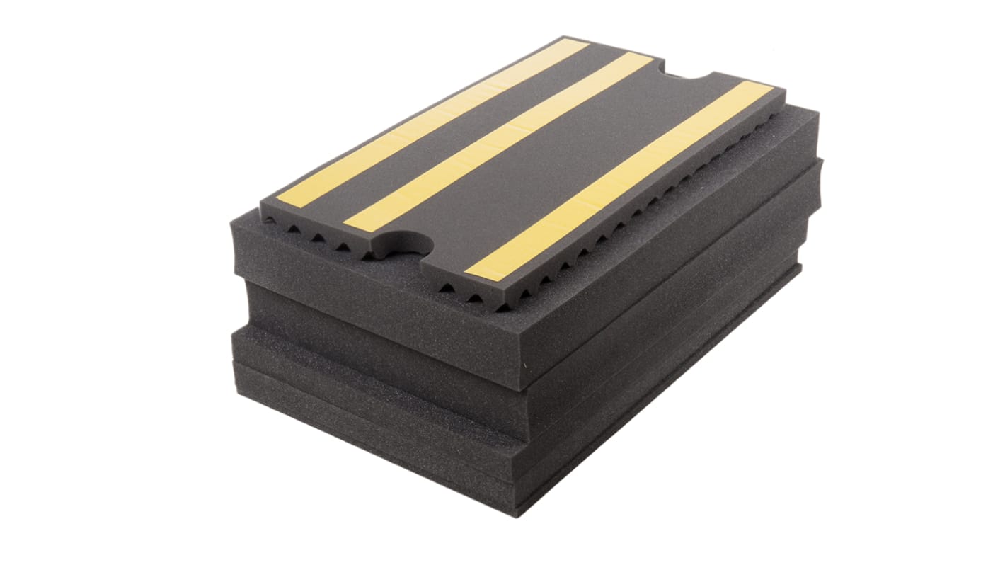 Zarges K470 Medium Density Rectangular Foam Insert, For Use With Eurobox Case Model 40701, K470 Case Model 40568